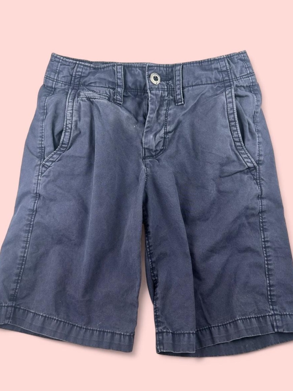 American Eagle Outfitters Navy Flat-Front Men's Shorts